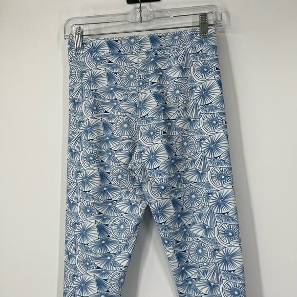 Mott50 High Rise Blue Printed Leggings - Picture 5 of 6